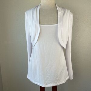NWT Adiva White Top Size L